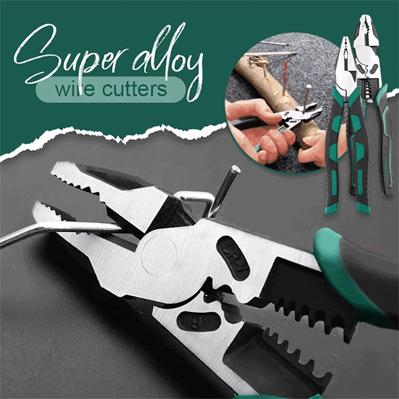 Universal Multifunctional Diagonal Pliers Needle Nose Pliers Hardware Tools Universal Wire Cutters Electrician Wire Pliers - Image 5