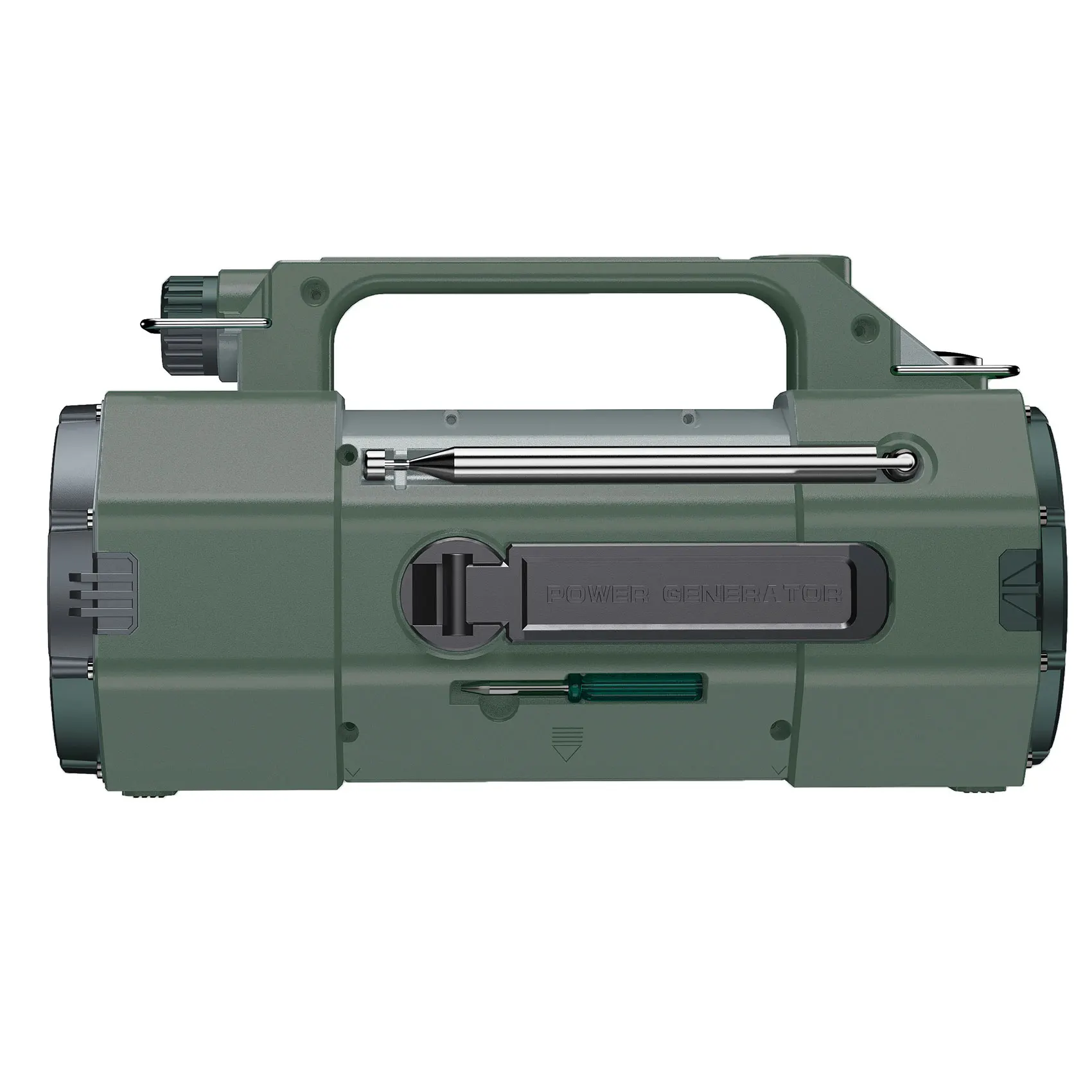 Outdoor Multifunctional Radio, Manual Emergency Generator, FM/MW/SW/VHF/WB Radio Solar, LED Flashlight Emergency SOS Alarm - Image 6