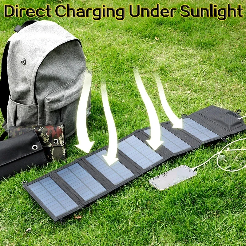 6 fold 800W Foldable solar panel 20w/h portable solar panels Fast charger USB 5V DC Full time solar panel mobile power supply - Image 2