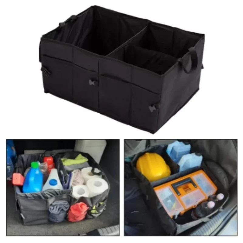 Car Boot Storage Box Large Capacity Interior Finishing Sundries Storage Box Oxford Cloth Foldable Interior Supplies Universal - Image 2