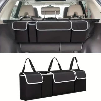 Versatile Oxford Cloth Car Trunk Storage Bag Rear Seat Back Hanging Vehicle Organizer Box for Automobile Interior