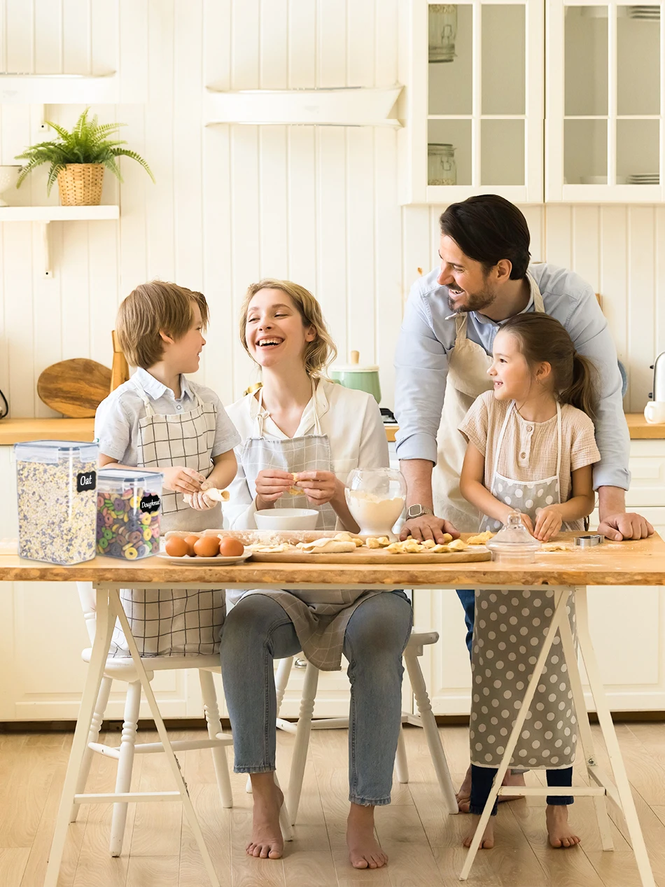 25pcs Airtight Kitchen Grain Storage Organizer Food Jars Household Large Tank Plastic Moisture-resistant Storage Box Spice Jars - Image 6