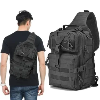 Tactical Military Sling Backpack Small Sling Rover Shoulder Bag Molle Outdoor Camping Daypack Backpack With Adjustable Strap
